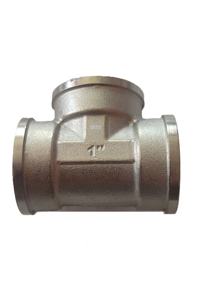 KALDE  1" Dn25 İç Dişli Sarı/Krom TE (Dişi) - Chrome Tee - 2