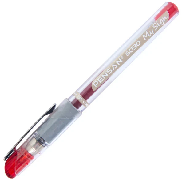 Pensan Roller Kalem My-sign Jel Bilye Uçlu İmza Kalemi 1.0 MM Kırmızı | 6030