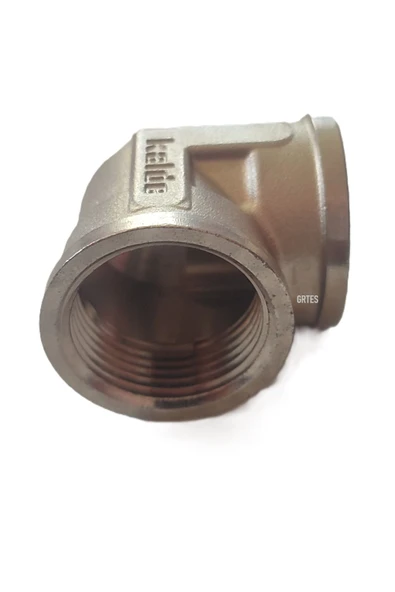 KALDE  1" Dn25 Sarı/Krom Dirsek İç Dişli (Dişi) - Brass İnternal Thread Elbow - 4