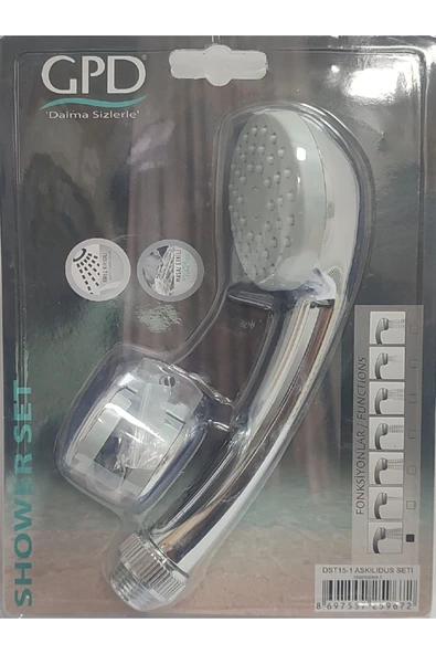 GPD Dst 15-1 Askılı (MAFSALLI) Duş Seti (5 YIL GARANTİ) - Shower Set - 4