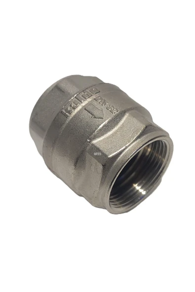 KALDE  11/4" Dn32 Sarı/Krom Dik Çekvalf - Vertical Check Valve - 3
