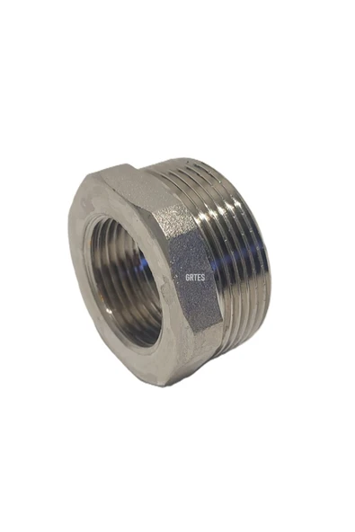 KALDE  (5'li Paket) 1 1/2" x 1" Sarı/Krom Redüksiyon - Brass Reduction - 4