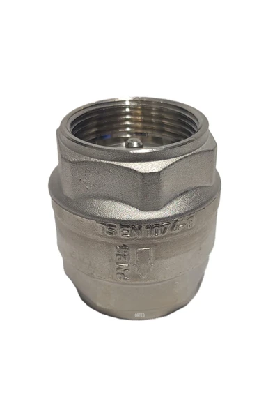 KALDE  (2'li Paket) 1" Dn25 Sarı/Krom Dik Çekvalf - Vertical Check Valve - 3