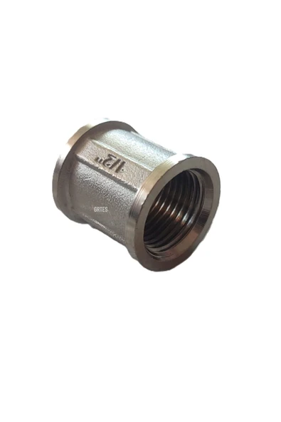 KALDE 1/2"Dn15 Sarı/Krom Manşon İç Dişli (Dişi) - Chrome Threaded Sleeve - 3