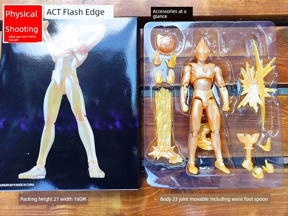 Ultraman Aksiyon Figürü - ACT Sparkle Degas - Braketli - 11