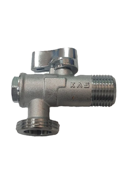 KAS Filtreli Mini Çamaşır ve Bulaşık Makine Musluğu 1/2" x 3/4"- Washing Machine Armature