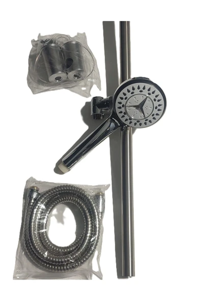 Bainer  Çiğdem Sürgülü Duş Seti (5 Fonksiyonlu) - Sliding Shower Set (5 Function) - 5