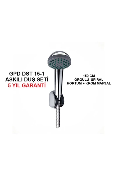 GPD  Dst 15-1 Askılı (MAFSALLI) Duş Seti (5 YIL GARANTİ) - Shower Set