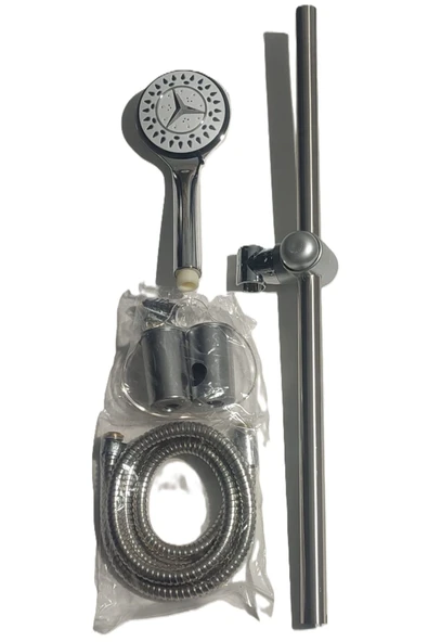 Bainer  Çiğdem Sürgülü Duş Seti (5 Fonksiyonlu) - Sliding Shower Set (5 Function) - 4