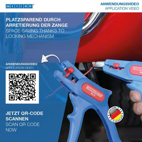 Weicon No:5 - Kablo Sıyırma Pensesi-Classic - 6