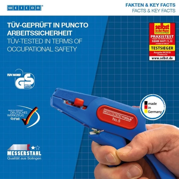 Weicon No:5 - Kablo Sıyırma Pensesi-Classic - 4