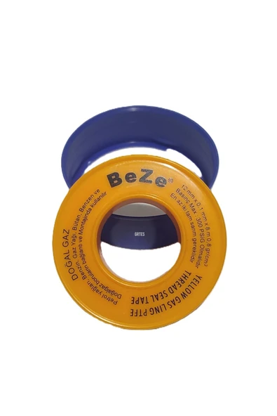 BEZE 12mm x 0.1mm x 8mt Doğalgaz Teflon Bant