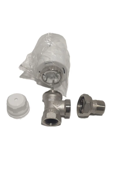 KALDE DD-T1 Köşe 1/2" Termostatik Radyatör Vanası - Thermostatic Radiator Valve - 4