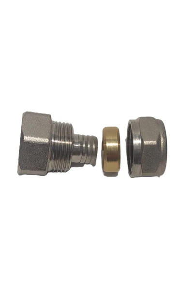 KALDE  (2'li Paket) Ø16x1/2" İç Dişli Mini Pex Rekor - Mobil Sistem Boru Bağlantı Rekoru - 5