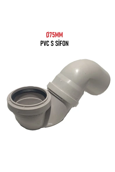KALDE  Ø75mm PVC S Sifon (Pvc Es)