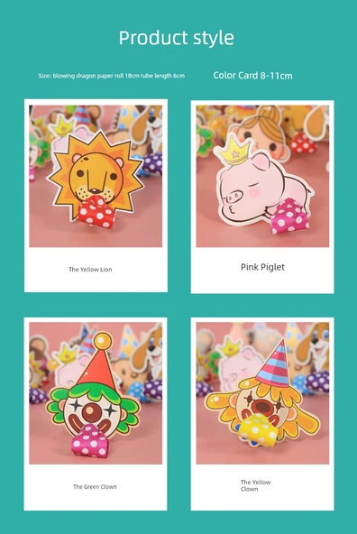 Çocuk Partisi Hayvan Düdüğü - Büyük Düdük 20 - Resim 8