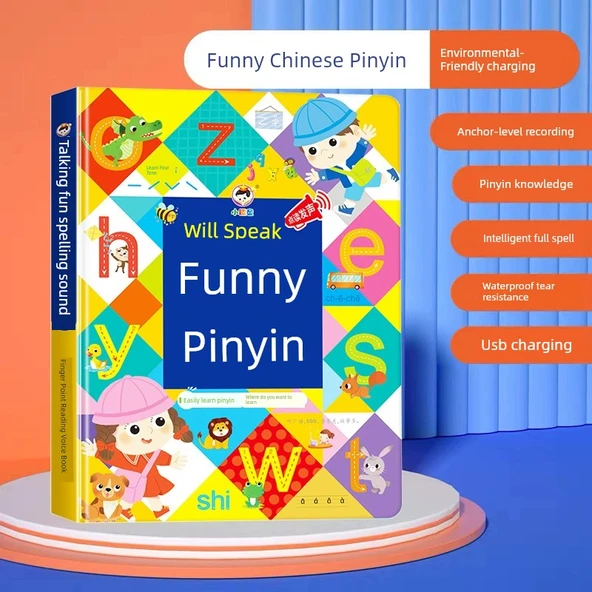 Konuşan Ses Noktası Okuma Makinesi - Pinyin Eğitimi Konuşan Eğlenceli Pinyin