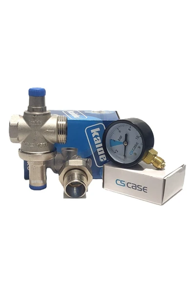 KALDE  3/4" DN20 Rekorlu Su Basınç Düşürücü + Case Manometre - Pressure Reducing Valves (With Manometer) - 2