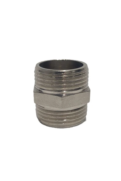 KALDE  2'Li Paket 3/4" Sarı / Krom Dişli Nipel Dn20 - Chrome Nipple - 5