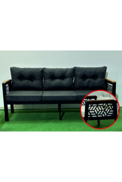 MELİSA 3lü Balkon-bahçe-kafe Çay Seti Koltuk Oturma Takımı-oturma Grubu,ofis Koltuğu