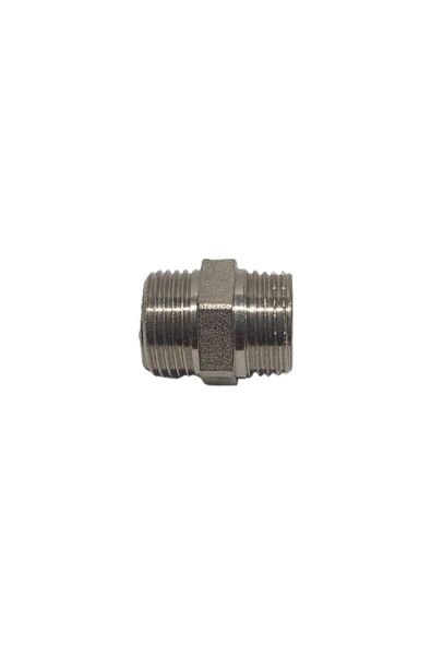 KALDE  2'Li Paket 3/8" Sarı / Krom Dişli Nipel Dn10 - Chrome Nipple - 3