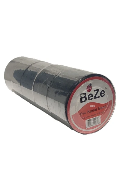 BEZE (5'li Paket) Pvc Kanal Bant 0,13mm x 48mm x 25 Yrds - 2