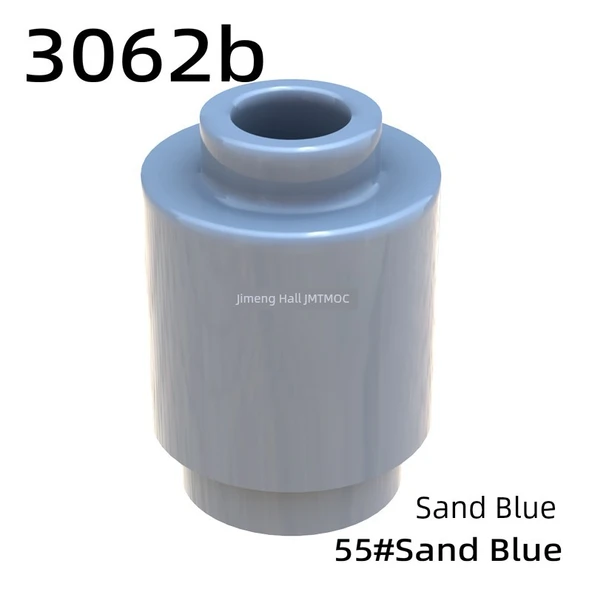 Jimengtang 3062b Yuvarlak Tuğla 1x1 Silindirik Küçük Parçalı Yapı Blokları - Açık Kahve - 2