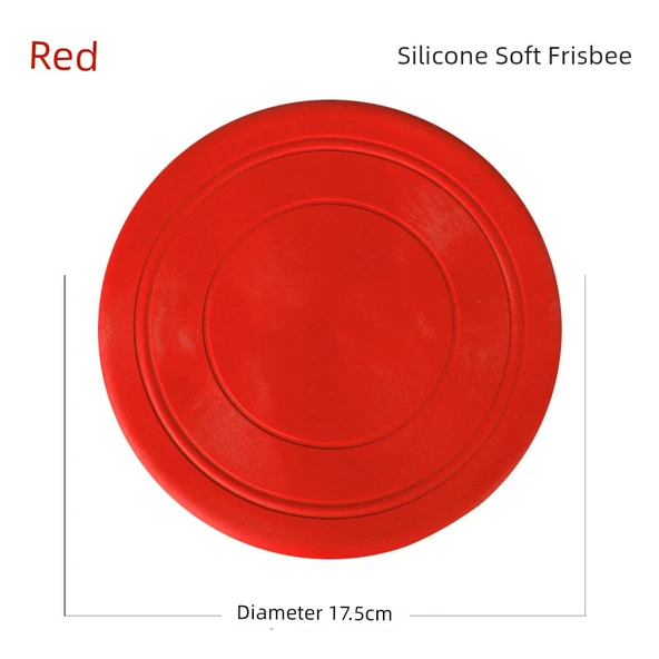 Silikon Yumuşak Frisbee - Kırmızı