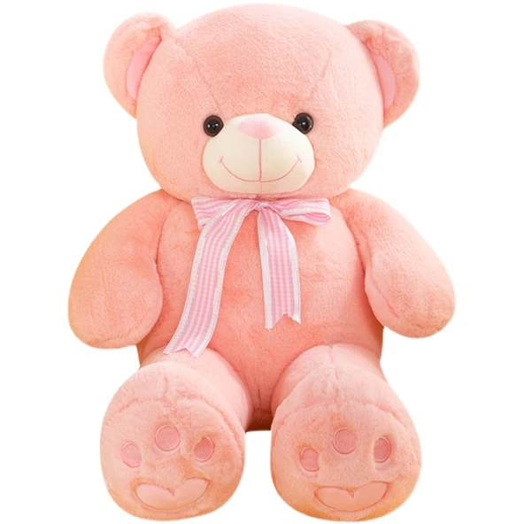 Ayıcık Peluş Yastık - Kahverengi - 110cm - 6