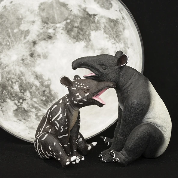 Beden Tapir Takımı - Malaya Tapiri - PVC - 8.5 cm - 1