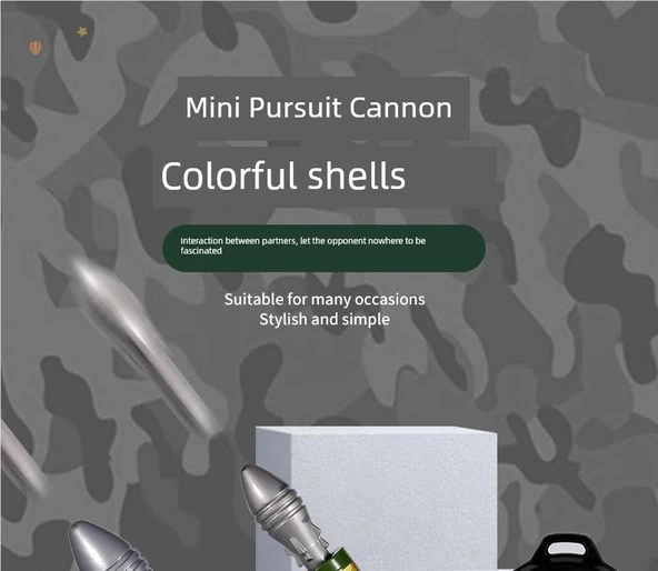 Çocuklar için Mortar Oyuncak Topçu Roket Fırlatıcı - Mortar Araç + 6 Mermi + Hedef - 7