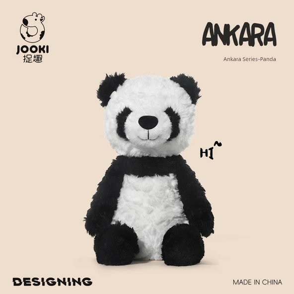 Ankara-Panda Peluş Oyuncak - 28cm - Hediye Torbası