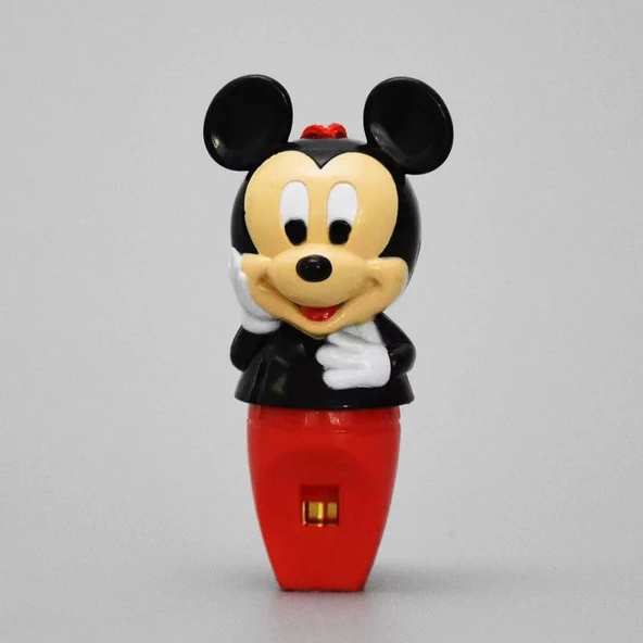 Çizgi Film Hayvanı Düdük Çocuk Oyuncak Kolye - Mickey Düdüğü