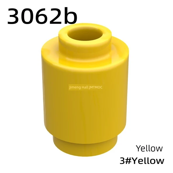 Jimengtang 3062b Yuvarlak Tuğla 1x1 Silindirik Küçük Parçalı Yapı Blokları - Açık Kahve - 5