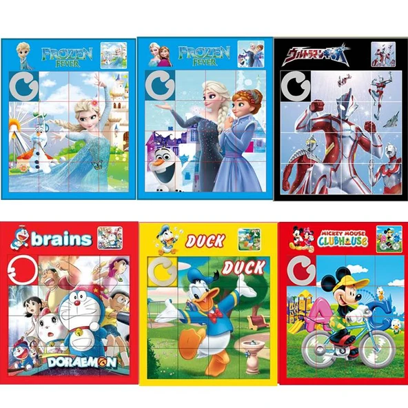 Çizgi Film Taşınabilir Bulmaca Buz Prensesi - Buz ve Kar 2 + Buz ve Kar + Zemin + Uçan - 4
