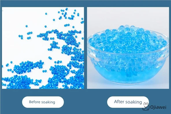 Su Emici Mermer Kristal Yumuşak Mermi Su Boncuğu - Mavi - 120000 Adet (2 Şişe) - Resim 12