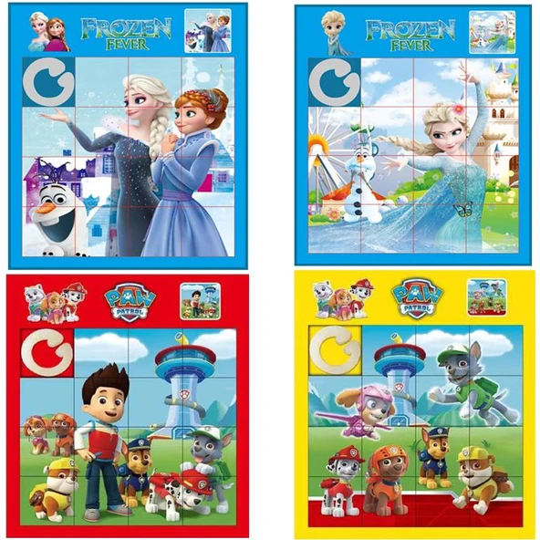 Çizgi Film Taşınabilir Bulmaca Buz Prensesi - Buz ve Kar 2 + Buz ve Kar + Zemin + Uçan