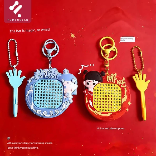 Manyetik Çelik Top Çizim Tahtası Labirenti - Yugui Köpek - 6