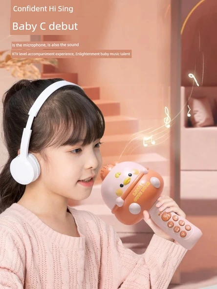 Çocuklar için Karaoke Şarkı Mikrofonu - Lodi Mavi - 6