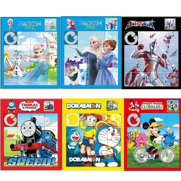 Çizgi Film Taşınabilir Bulmaca Buz Prensesi - Buz ve Kar 2 + Buz ve Kar + Zemin + Uçan - 6