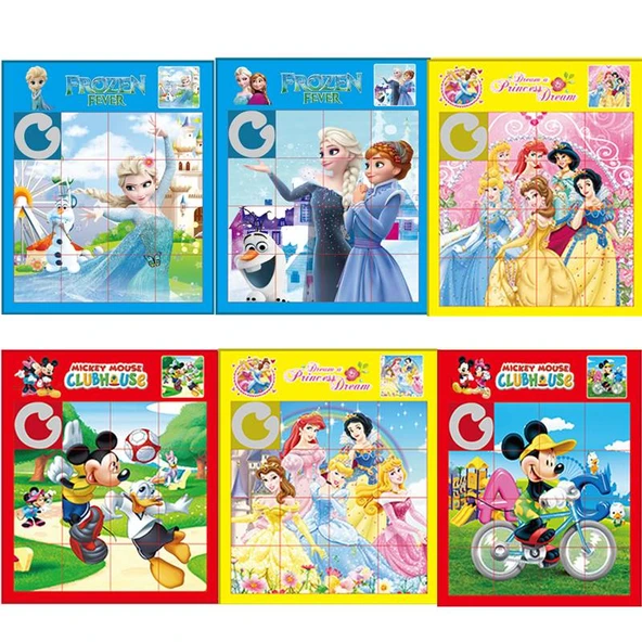 Çizgi Film Taşınabilir Bulmaca Buz Prensesi - BX Bulmaca Paketi 5 Büyük