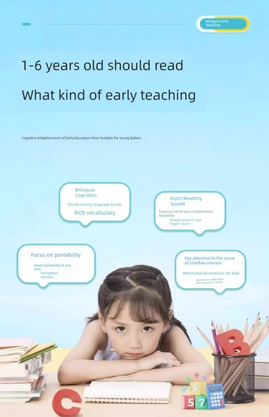 Konuşan Erken Eğitim Sesli Kitap - Aynı Paragrafta Ses Sallama - 2024 Yeni - 0-7 Yaş - 56 Tema - Resim 9