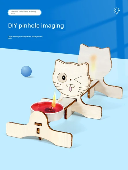 Küçük Delik Görüntüleme Pinhole Kamera Modeli - Ahşap - 2