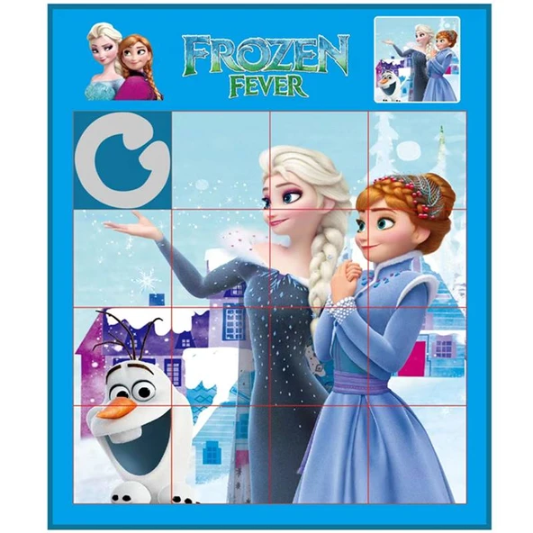 Çizgi Film Taşınabilir Bulmaca Buz Prensesi - Buz ve Kar 2 + Buz ve Kar + Zemin + Uçan - 2
