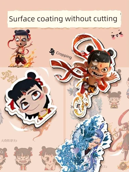 Nezha Büyülü Çocuk Magnetik Sessiz Kitap - Ateş Chen Tangguan, Hangi Cha 1 - 9