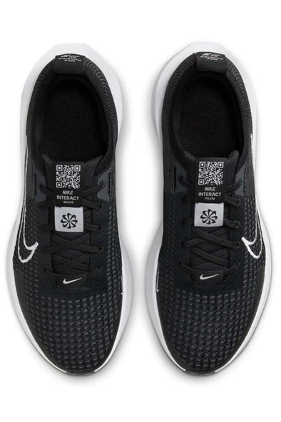 Nike INTERACT RUN FD2291 001 Erkek Yürüyüş ve Koşu Ayakkabısı Siyah Beyaz 40-45 - 6