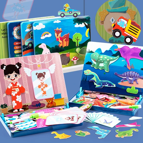 Manyetik Bulmaca Montessori Oyuncakları - Güzel Bir Gün - 2