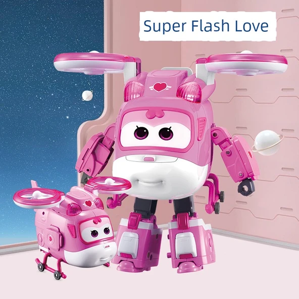 Auldey Süper Kanatlar Dönüşebilen Eğitici Oyuncak - Çikolata Rengi - Robot ve Uçak Modu