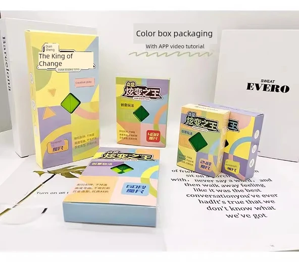 Sihirli Cetvel Rubik Yılan Bulmaca Oyuncağı - 60 Parça Zümrüt Yeşil - 9