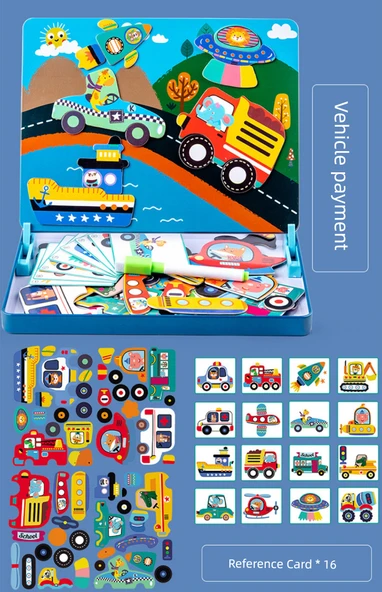 Manyetik Bulmaca Montessori Oyuncakları - Güzel Bir Gün - 12